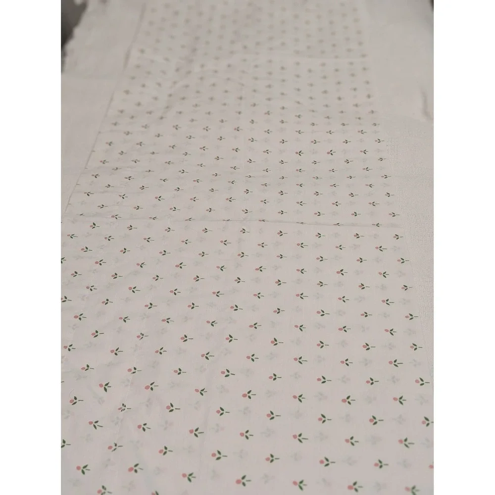 Vintage Laura Ashley Floral Window Valance Cottagecore Pink Buds 84x18